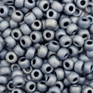 Perles de rocailles Miyuki 6/0 Metallic matte silver gray 6-2002