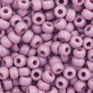 Perles de rocailles Miyuki 6/0 Opaque mauve purple 6-410