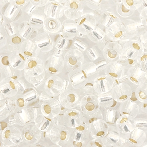 Perles de rocailles Miyuki 6/0 Silverlined crystal 6-1
