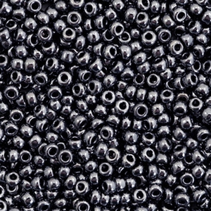 Perles de rocailles Miyuki 11/0 Metallic gunmetal black 11-451