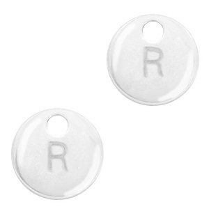 Breloques en m&eacute;tal Basic Quality lettre R Argent&eacute; antique (sans nickel)