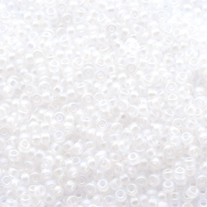 Perles de rocailles Miyuki 11/0 Transparent matte ab crystal 11-131fr