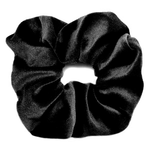 Chouchou pour cheveux en velours Noir