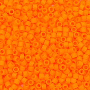 Perles Miyuki d&eacute;licas 11/0 Opaque matte mandarin orange DB-1583