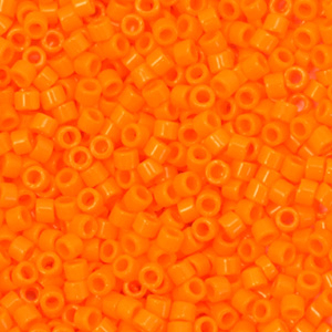 Perles Miyuki d&eacute;licas 11/0 Opaque mandarin orange DB-1133
