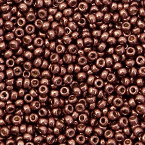 Perles de rocailles Miyuki 11/0 Duracoat galvanized dark mauve purple 11-4213