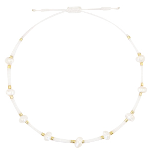 Bracelets tendance Miyuki + perles Blanc