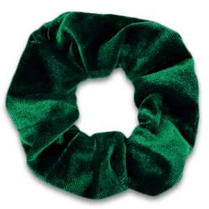 Chouchous pour cheveux en velours Vert sapin