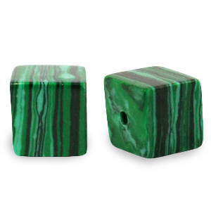 Pierres naturelles carr&eacute; 4mm Vert