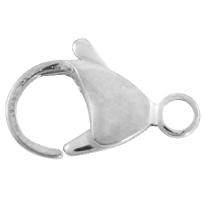 Appr&ecirc;ts en m&eacute;tal DQ fermoir mousqueton 13mm Argent&eacute; antique