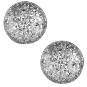Cabochon classique 12mm Polaris Elements Paipolas shiny Gris dauphin