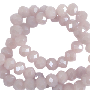 Perles &agrave; facettes 8x6mm disque Heishi Violet mystique-pearl shine coating