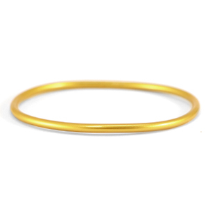 Bracelet jonc type bouddhiste 3mm taille M Dor&eacute; Aspen