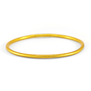 Bracelet jonc type bouddhiste 3mm taille S Dor&eacute;