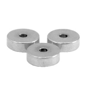 Perles en acier inox disque 6mm Argent&eacute;