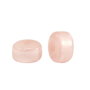 Perles Super Polaris El&eacute;ments disque Heishi 6x4mm P&ecirc;che cr&egrave;me clair