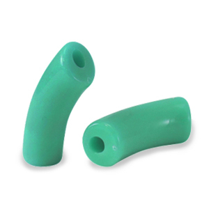 Perles acryliques tube Turquoise