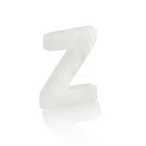 Pendentifs coquillage specials lettre Z Blanc (couleur naturelle)