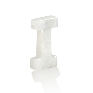 Pendentifs coquillage specials lettre I Blanc (couleur naturelle)