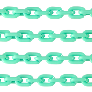 Cha&icirc;ne acrylique 15mm brillante Vert turquoise