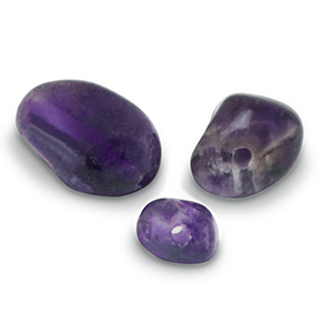 Pierres naturelles perles Am&eacute;thyste Violet