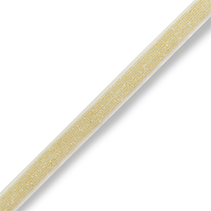 Ruban Beige-dor&eacute; paillet&eacute;