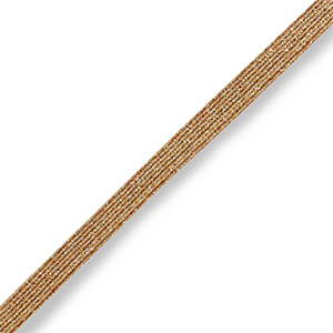 Ruban &eacute;lastique Ibiza Dor&eacute; champagne m&eacute;tallique