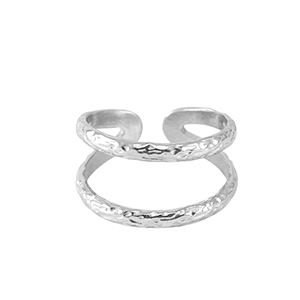 Bagues en acier Inox Argent&eacute;