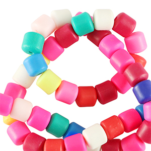 Perles en polym&egrave;re 6mm Multicolore