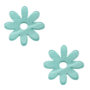 Pendentifs Polaris Elements Lucido fleur Bleu oc&eacute;an