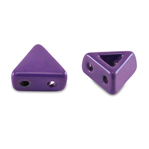 Perles tile triangle Violet raisin