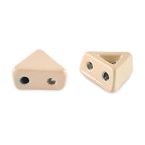 Perles tile triangle Beige abricot