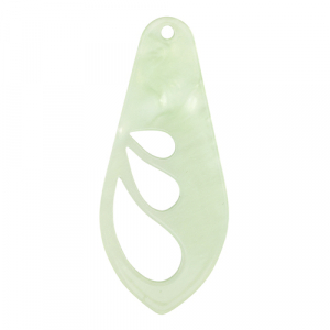 Pendentifs en r&eacute;sine aile Vert menthe n&eacute;on