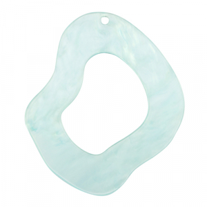 Pendentifs en r&eacute;sine organique Bleu ciel