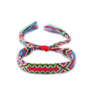 Cha&icirc;nes de cheville tendance Vert arm&eacute;e-rose