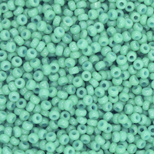 Perles de rocailles Miyuki 11/0 Duracoat opaque sea opal green 11-4475