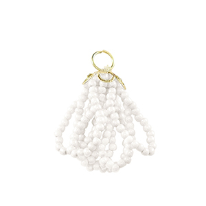 Pendentifs facett&eacute;es Dor&eacute;-blanc