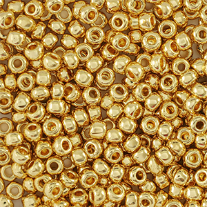 Rocailles Preciosa 24K 10/0-68304 Dor&eacute;