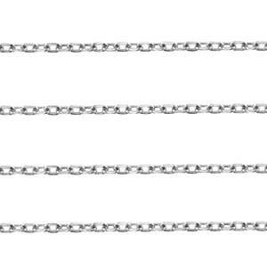 Appr&ecirc;ts en acier Inox cha&icirc;ne maille jaseron maille for&ccedil;at Argent&eacute;