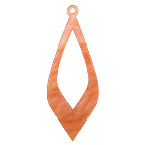 Pendentifs en r&eacute;sine Rouge corail