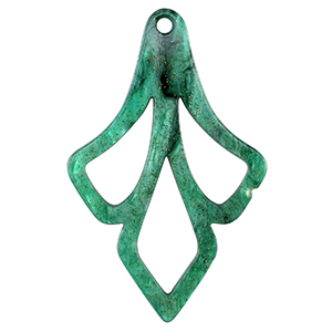 Pendentifs en r&eacute;sine Multicolore vert