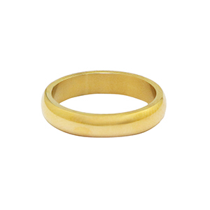 Bagues en acier Inox Dor&eacute;
