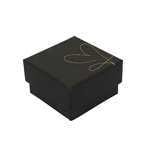 Bo&icirc;te &eacute;crin &agrave; bijoux coeur Noir