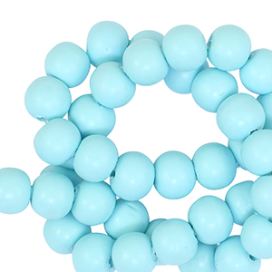 Perles en polym&egrave;re 6mm Bleu clair