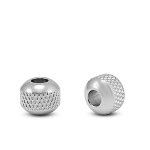 Perles en acier Inox 8mm Argent&eacute;