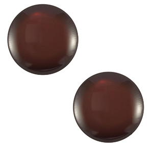 Cabochon classique 7mm Polaris Elements Lucido Cacao marron