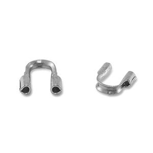 Appr&ecirc;ts en acier inox protection pour fil Argent&eacute;