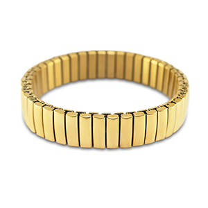 Bracelets en acier inox Dor&eacute;