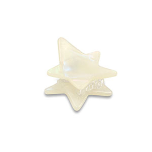 Accessoires pour cheveux pince &agrave; cheveux &eacute;toile Blanc
