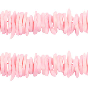 Perles coquillage chips Rose